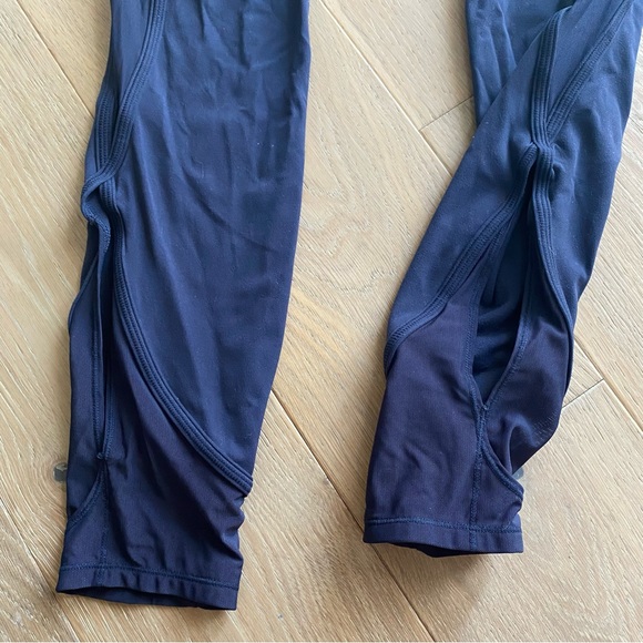 Athleta Navy Mesh Ankle Leggings - Picture 7 of 10